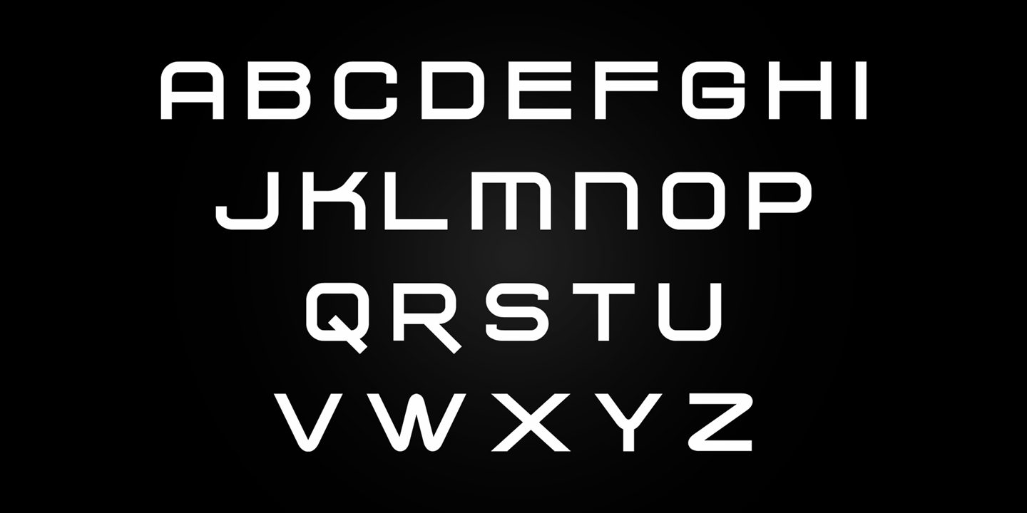 Пример шрифта Chronosfer Condensed Italic